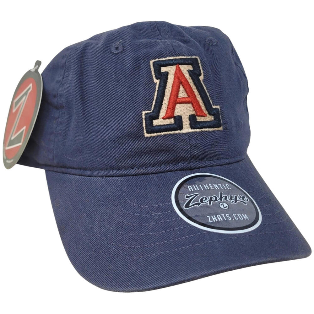 Arizona Wildcats Zephyr Mens Strapback hat Dad hat style New Ncaa Navy Blue NWT